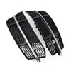 1 Pair Black Front Bumper Fog Light Cover Grilles For A6 C7 S-Line 2018