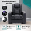 BROADWAY CINEMA 1,2,3,4 SEATER CHAIR BLACK / WHITE WITH TRAY AND WITHOUT TRAY