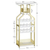 Metal Rack Cabinet Floor Bottle Storage Holder Stand Display Shelf
