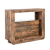 Fiesta Wooden Bar Table Unit In Rustic Oak With LED Lights