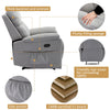 Recliner Chair Fabric Padded Seat Single Sofa Lounge Manual Reclining Armchair