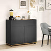 Sideboard Buffet Cabinet with 1 Drawer and 2 Doors for Kitchen-Black