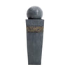 Electric Water Feature Outdoor Garden Fountain Rotating Ball LED Lights Statue