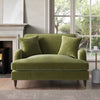 Olive Green Velvet Love Seat - Payton SOF164