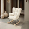 Relax Rocking Chair Armchair Nursery Nursing Seat Wooden Runners Thick Padding