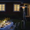 Outdoors Standing Patio Heater 8.8KW Propane Gas On Wheels Brand - New