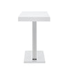 Caprice High Gloss Bar Table Rectangular In White