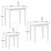 Wooden Nest of Tables 3 Piece Table Set Coffee Side Living Room Furniture