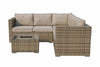 Signature Weave Georgia Brown Garden Corner Sofa Ice Bucket Table RRP £1050