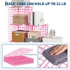6-Cube Modular Wire Storage Unit,Closet Organizer Shelve for Bedroom,Living Room