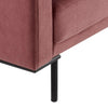 Dusk Hudson Dusky Pink Matte Velvet Click Clack Sofa Bed RRP £699