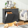 Kitchen Trash Cabinet Freestanding Recycling Cabinet Tilt Out Trash Bin Grey