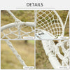 Hanging Hammock Swing Chair Cotton Rope Porch Swing for Indoor Outdoor Patio