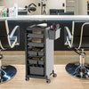 Large Salon Hairdresser Barber Beauty Trolley Storage Hair Spa Cart with 6 Trays