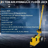 35 Ton Air Hydraulic Floor Jack 77000 LBS Capacity for Truck Tractor Low Profile