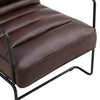 Brown Leather Armchair Lounge Chair Vintage Tan Leather Single Sofa Accent Chair