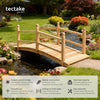 Garden Pond Water Bridge Wooden Stream Outdoor Feature Low Rail 140cm new