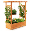 Raised Garden Bed with Arch Trellis