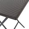 3pcs Folding Garden Table Rattan Chairs Set Camping Patio Seat Outdoor Furniture