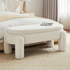 Upholstered Bed End Bench Ottoman Storage Stool Padded Hallway Window Seat Chair