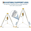 Confined Space Tripod Kit Rescue Tripod Fall Arrest 8' Legs & 98' Cable 1200 lbs
