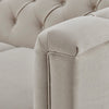 Dusk Chesterfield Stone Matte Velvet & Ash Wood Quilted 3 Seater Sofa RRP £1069