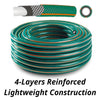 GARDEN HOSE PIPE REEL REINFORCED OUTDOOR HOSEPIPE GREEN 15M 20M 25M 30M 50M