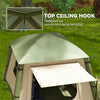 Inflatable Camping Tent, Easy Setup 2 Man Tent, Brown