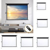 72/92/100/120"HD Electric Motorized Projector Screen Matte White Fabric 4:3 16:9