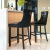 Luxury Grey/BEIGE/BLACK Velvet Bar Stools Kitchen Breakfast Barstools Set of 2 4