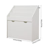 Kids Bookshelf Toy Organiser with Storage Drawer Mobile Children Bookcase White