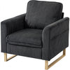 Sofa with with Metal Legs and Spring