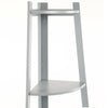 Corner Ladder Shelf Bookcase Display Storage Unit Plant Stand Rack White Grey