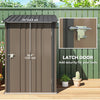 Outsunny 3.3ft x 3.4ft Outdoor Storage Shed Steel Garden Shed w/ Lockable Door