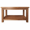 Oakcroft Coffee Table – Rustic Oak Living Room Table with Lower Shelf