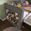 Daybed with Pull Out Trundle, 3ft Sofa Bed Upholstered Single Bed Frame, Grey