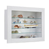 Modern Wall Display Cabinet Glass Shelves Model Collection Shelf Insert Cupboard