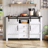 Sideboard, Kitchen Cabinets, Freestanding Kitchen Cupboard with Drawer & Doors
