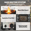 Square Propane Gas Fire Pit Table,12 KW Firepit Outdoor Patio Heater