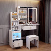 Dressing Table With Drawers Mirror Stool Wireless Charging Set Makeup Vanity