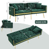 MODERN VELVET SOFA BED 2 SEATER CLICK CLACK SOFA SETTEE COUCH FOR LIVING ROOM