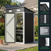 5ft x 3ft Outdoor Storage Shed Steel Garden Shed Small Tool House with Door