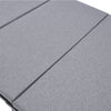 3FT Folding Single Padded Bed Frame Sleep Lounge Sleeper Leisure Guest w/ Wheels