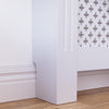 White Radiator Cover MDF Small Large Modern Wood Slat Grill Cabinet Furniture