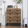 Chest of Drawers 4-Drawer Dresser Storage Cabinet W/ Handles Bedroom Living Room