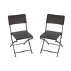 3pcs Folding Garden Table Rattan Chairs Set Camping Patio Seat Outdoor Furniture