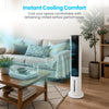 Schallen 5.4L Air Cooler Machine Black and White Evaporative Tower Fan Portable