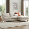 Dusk Hampshire Right Hand Chaise Sofa In Beige Fabric RRP £1899