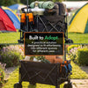 VonHaus Foldable Camping Trolley 200L Festival Cart Wagon on Wheels