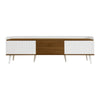 Modern TV Unit TV Stand Cabinet with Storage Media Units for Living Room White